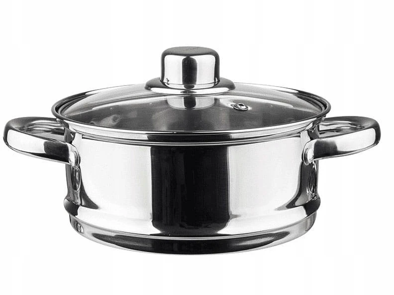 King Hoff Puodas Garinimo puodas, plieno, 5 elementų rinkinys, 22 cm skersmuo, 4 l, „Kinghoff“