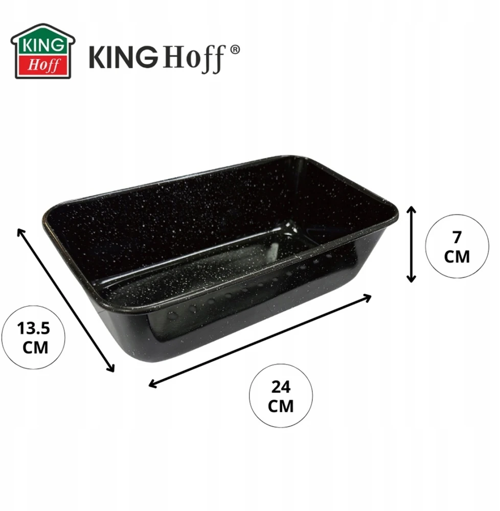 King Hoff KEPIMO FORMA - LOOK BAKER - SU PRAKTINIU Įdėklu - PLIENAS - 24x13,5x7 CM