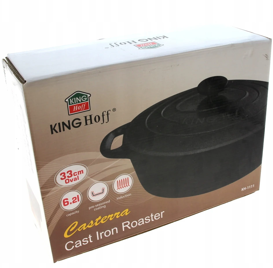 King Hoff Brytfanna Kepimo skarda, ketaus, 6,2 l, „Kinghoff“