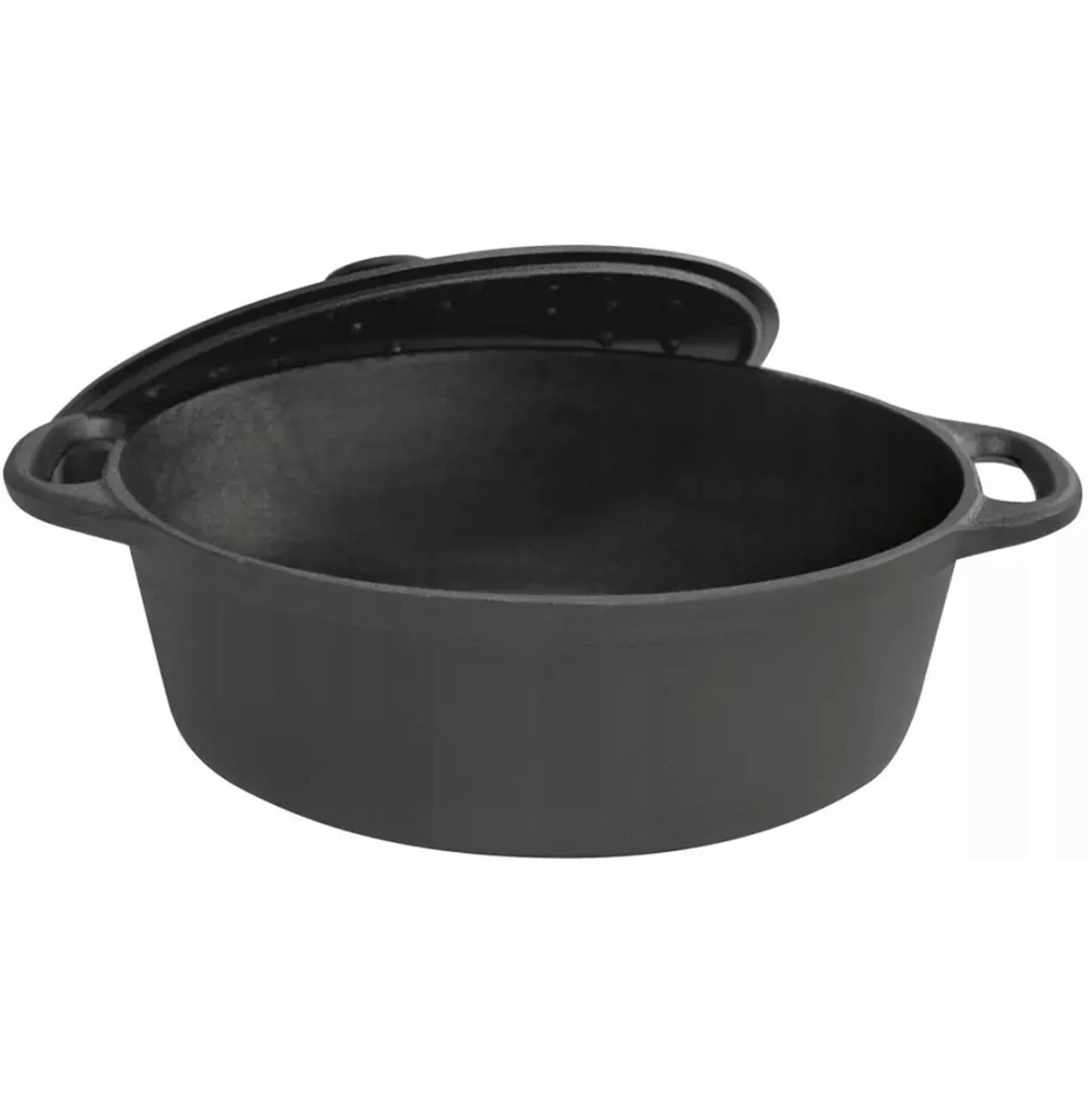 King Hoff Ketaus šautuvas, ovalus, 33 cm, 6,2 l SU dangteliu, DUJŲ INDUKCIJA