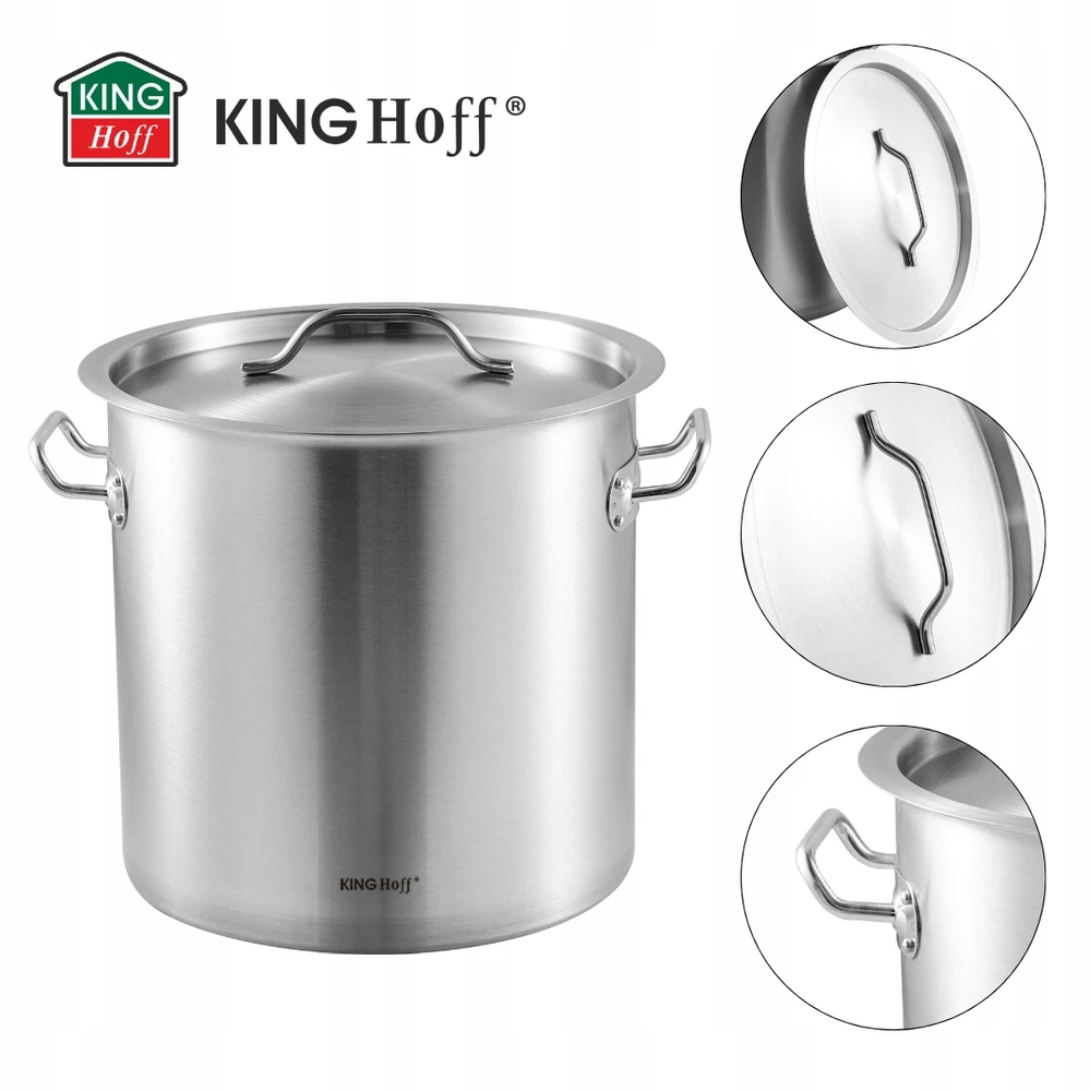 King Hoff Puodas Gastronorm puodas, nerūdijantis plienas, skersmuo 30cm, 21l, kinghoff, kh-1962