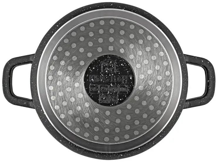 King Hoff MARMULINIS PUODAS Ø28CM SU DANGIU 6,5L DUJŲ ĮVEDIMO