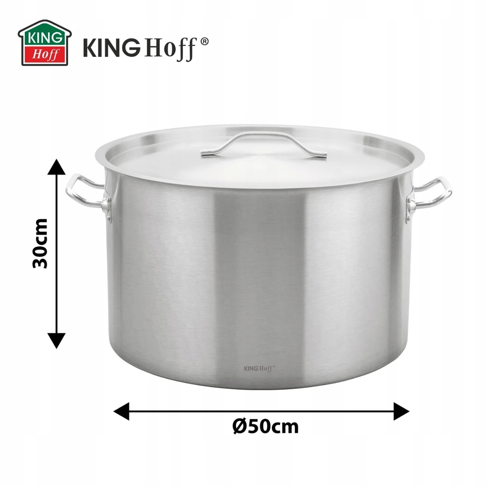 King Hoff Puodas Gastronorm puodas, nerūdijantis plienas, skersmuo 50cm, 58l, kinghoff, kh-2028