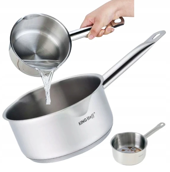 King Hoff SAUGUS NERŪDijantis PLIENAS 18 cm 2,1 l Puodas SU Snapeliu Indukcinis puodas