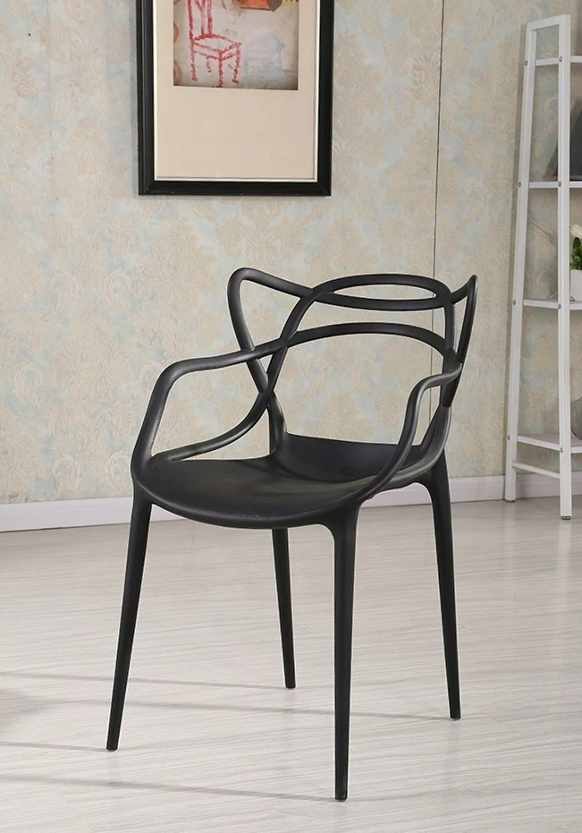 King Home Kėdė HILO PREMIUM, juoda, plastikinė