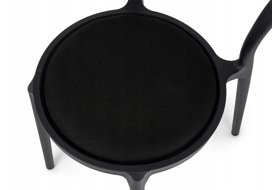 King Home Kėdė SLIM, juoda, plastikinė