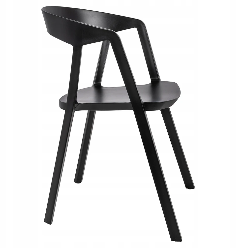 King Home VIBIA juoda kėdė - polipropilenas