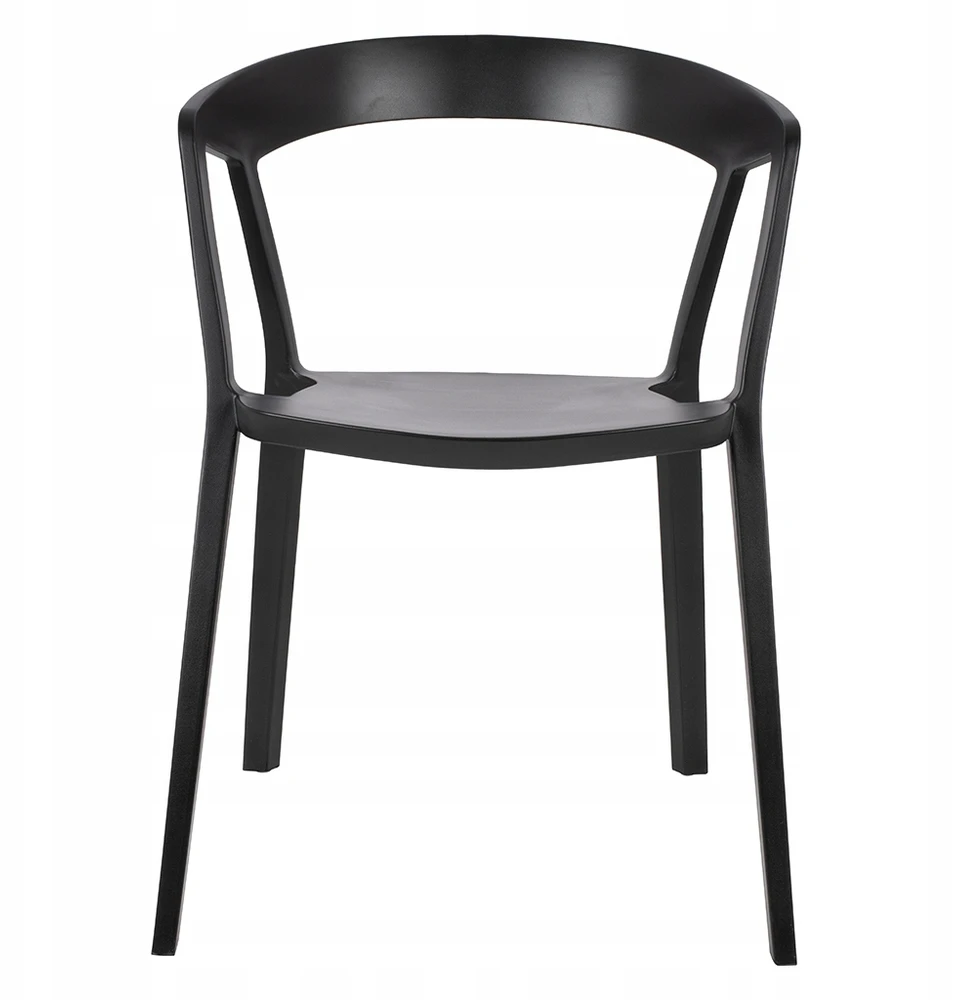 King Home VIBIA juoda kėdė - polipropilenas
