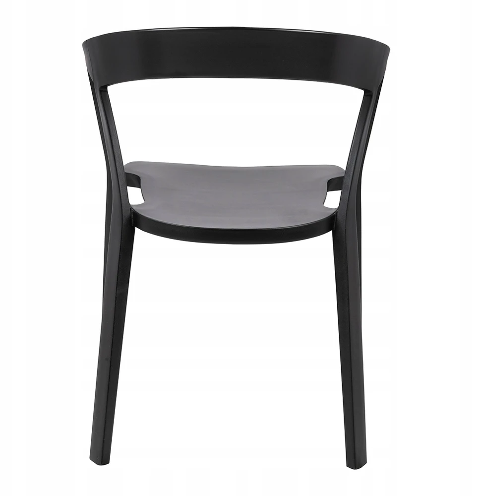 King Home VIBIA juoda kėdė - polipropilenas