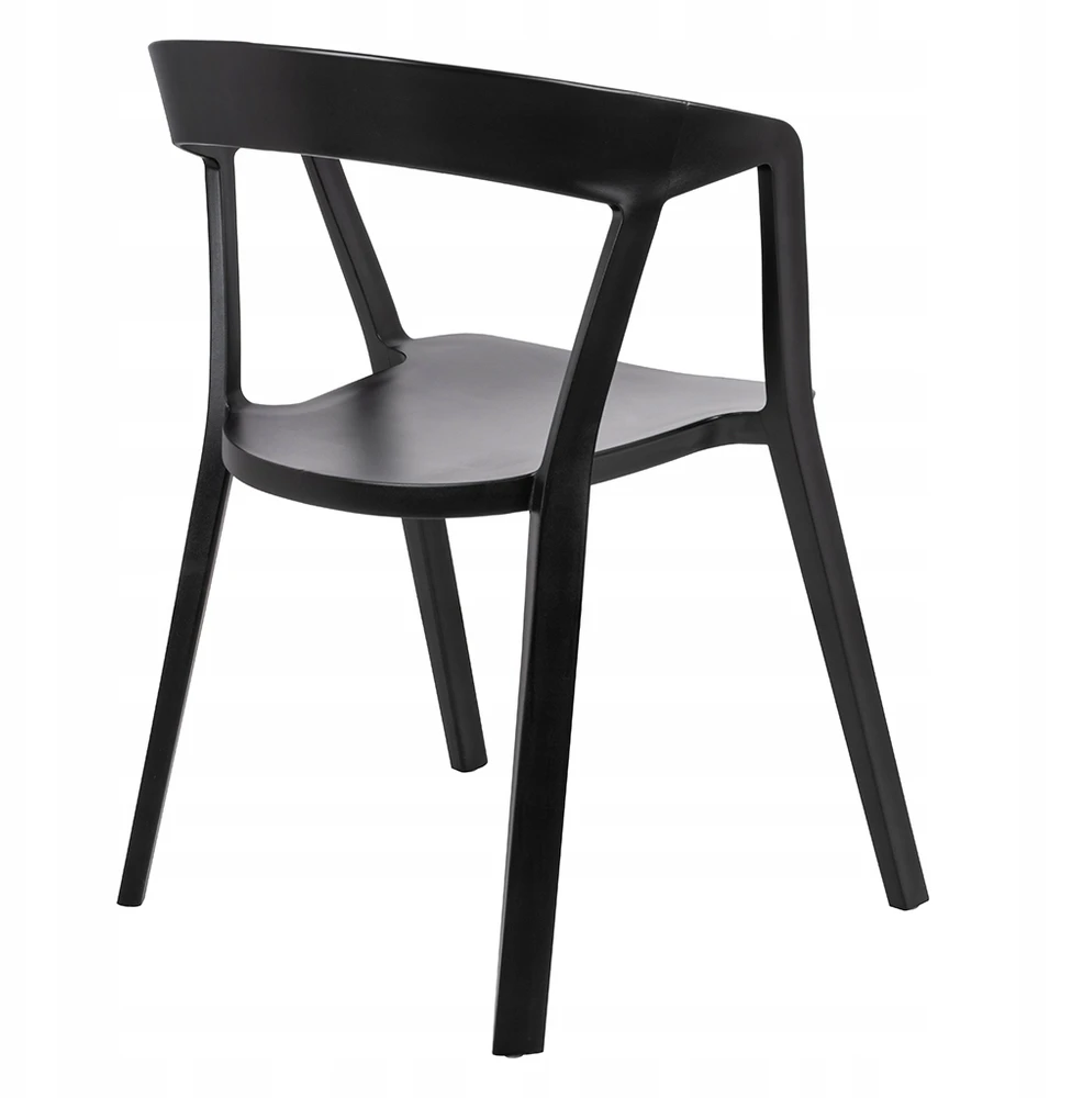 King Home VIBIA juoda kėdė - polipropilenas