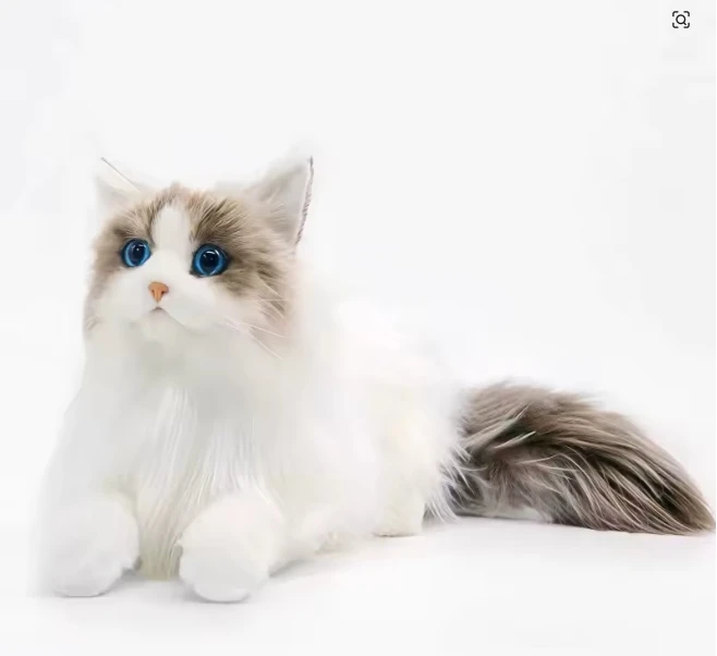 KING Realistiškas pliušinis katės žaislas KITTEN Ragdoll LIKE REAL