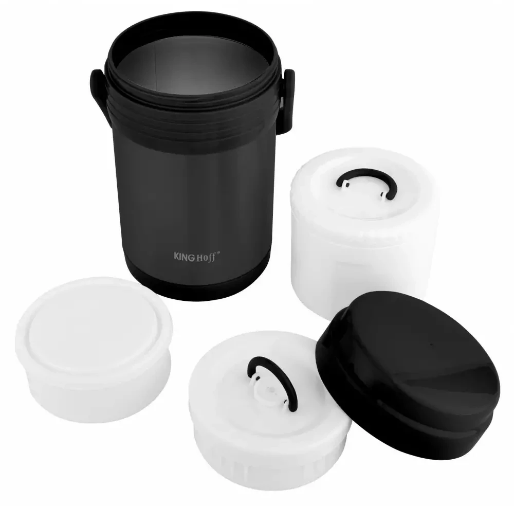 King Hoff termosas KH-1396, 1,5 l, juodas