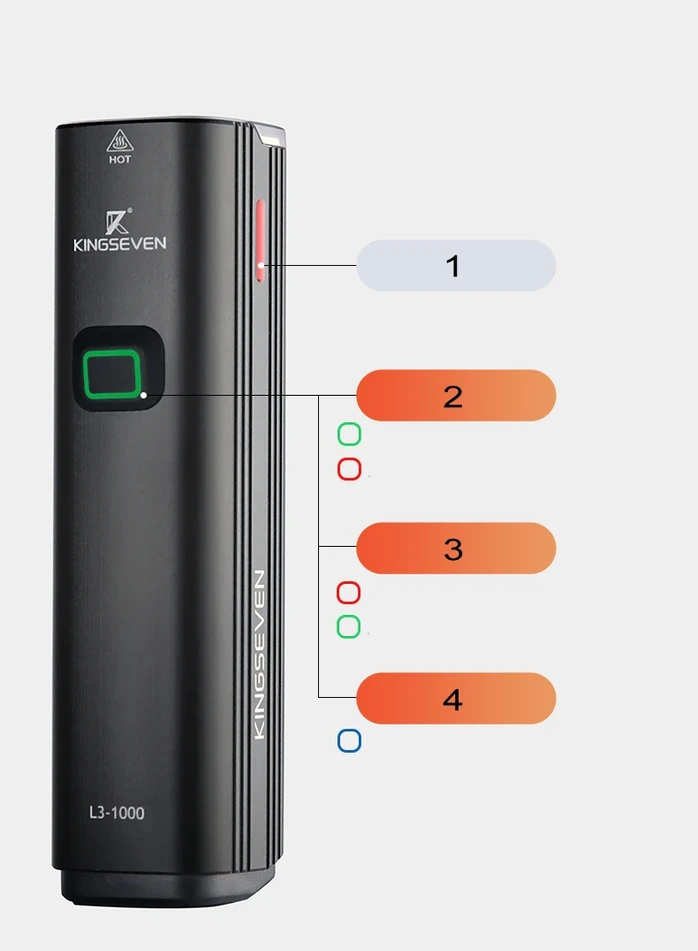 KINGSEVEN Galinga BIKE lempa LED priekinis žibintas 1000lm žibintuvėlis 4800mAh BIKE