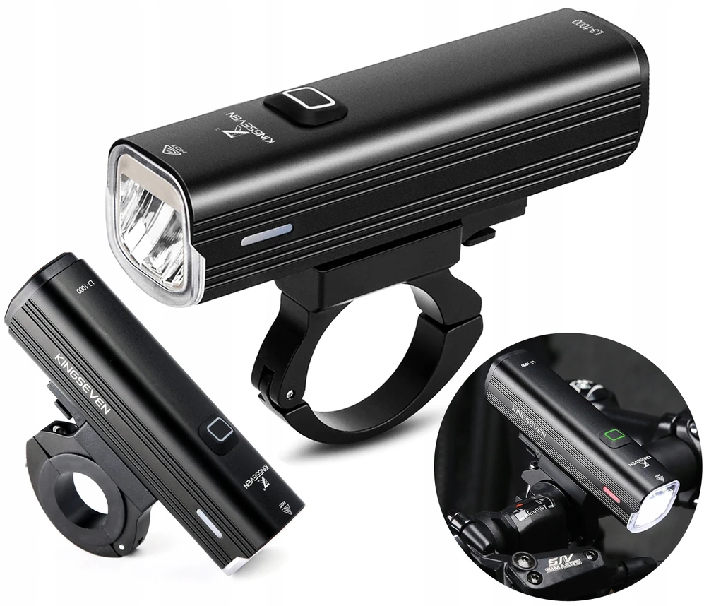 KINGSEVEN Galinga BIKE lempa LED priekinis žibintas 1000lm žibintuvėlis 4800mAh BIKE
