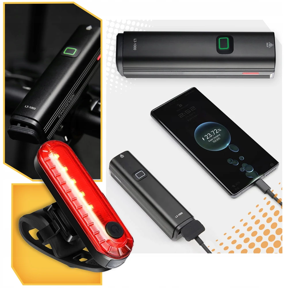 KINGSEVEN LED GALINIS DVIRAČIO LEMPAS USB PRIEKINIS PRIEKINIS Tvirtas GALINIO DVIRAČIO RINKINYS