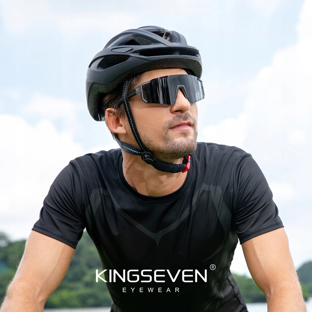 KINGSEVEN Sportiniai poliarizuoti UV400 K7 dviračių akiniai nuo saulės, skirti važinėti dviračiu