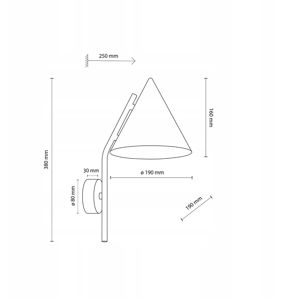 Sieninis šviestuvas Tk_Lighting Šviestuvas sieninis TK Lighting Cono 10041, 15 W, E27