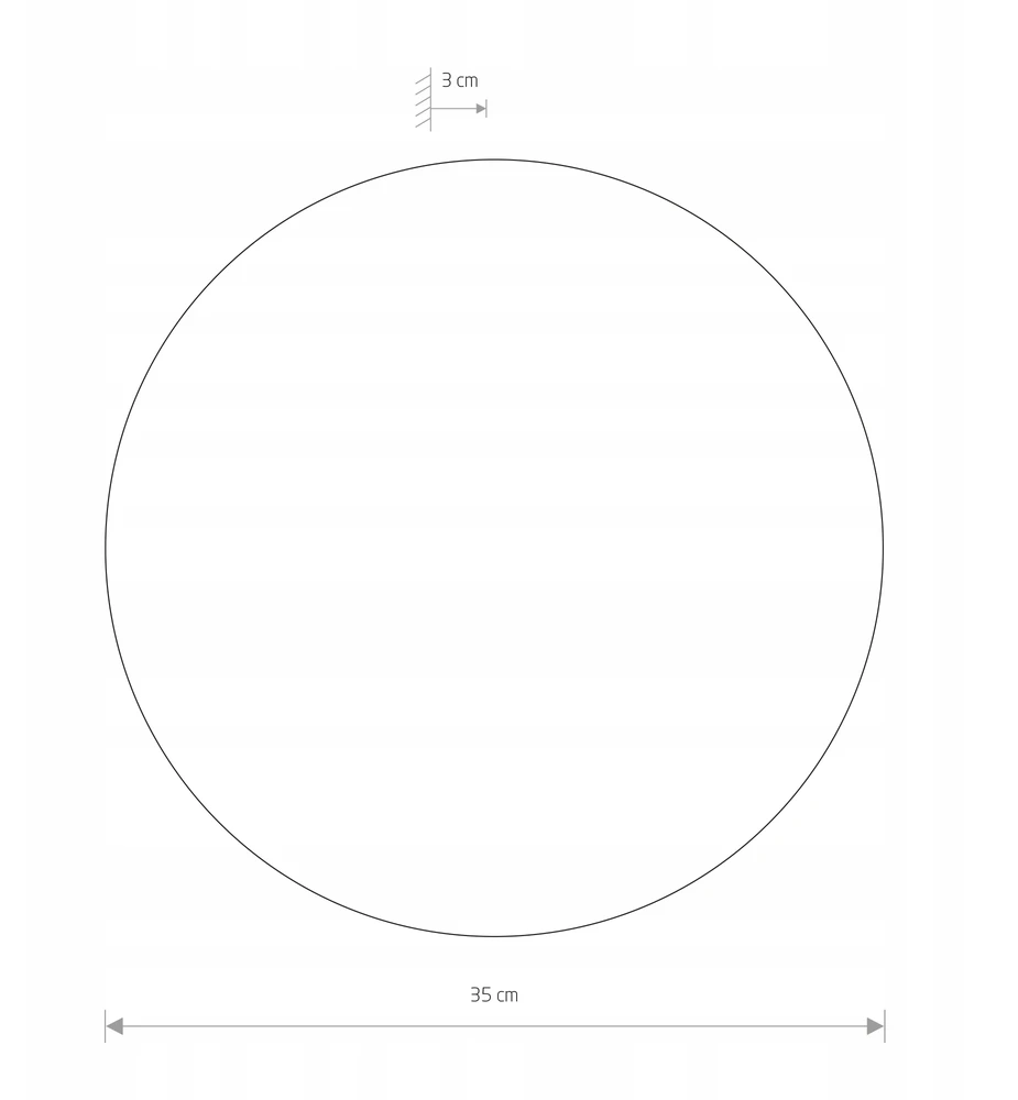 Kinkiet Nowodvorski RING LED satynowy czekoladowy sypialnia 35 cm