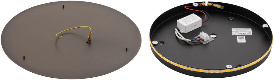 Kinkiet Nowodvorski RING LED satynowy czekoladowy sypialnia 35 cm