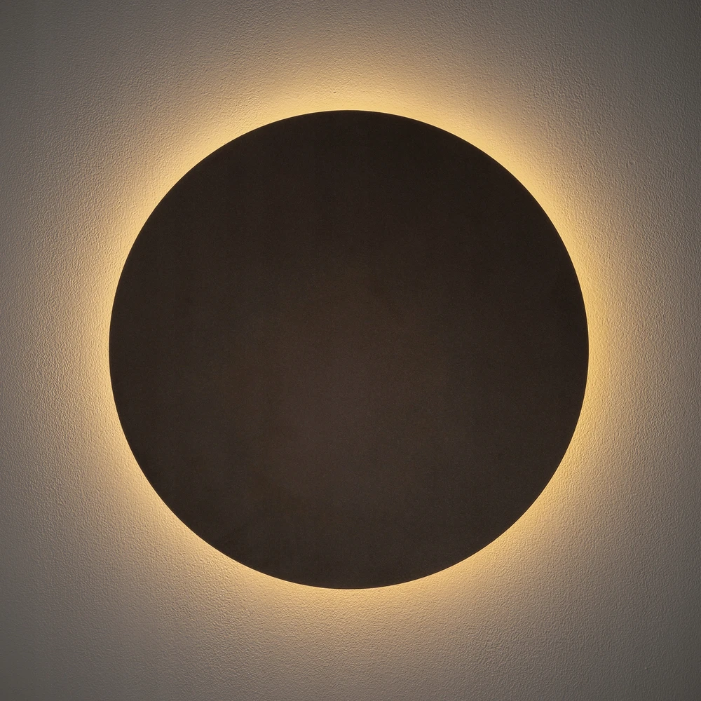 Kinkiet Nowodvorski RING LED satynowy czekoladowy sypialnia 35 cm