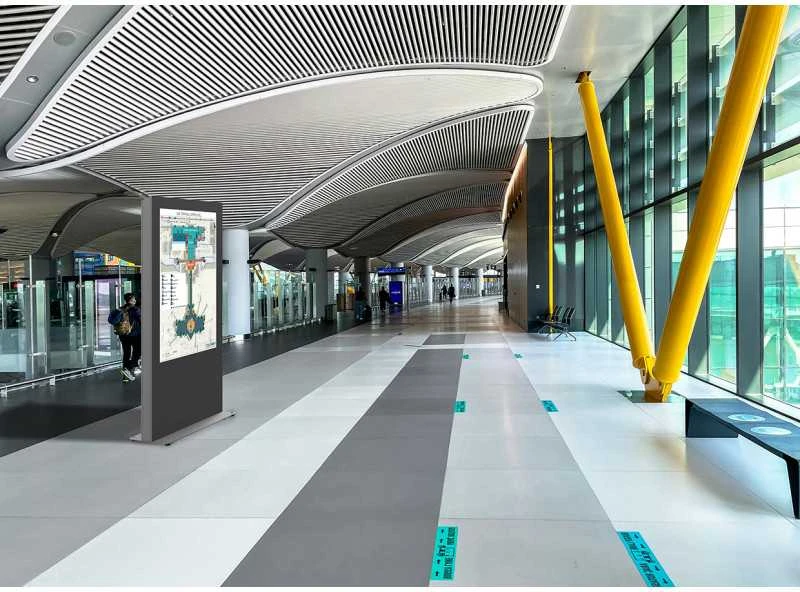 Laikiklis EDBAK Floor stand | IDS09.55 Indoor Public Ekranas Totem | 55 " | Juodas