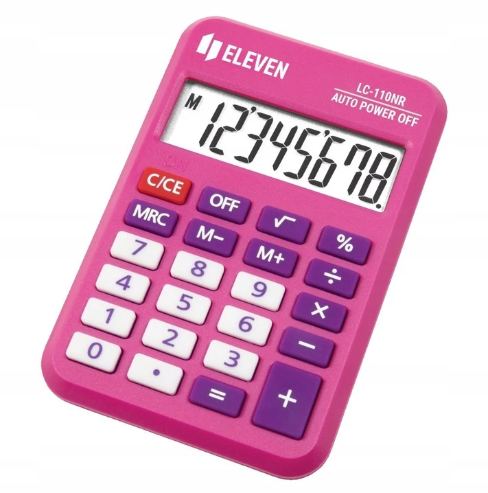 Kišeninis skaičiuotuvas Eleven Lc110nr-pk, rožinis
