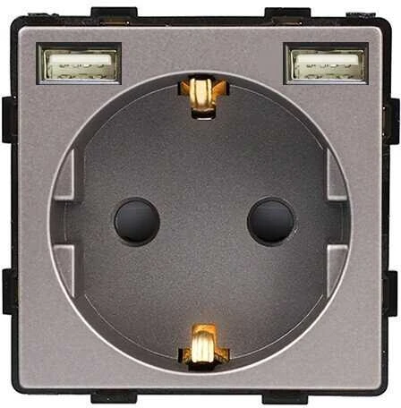 Kištukinis lizdas su USB Feelspot