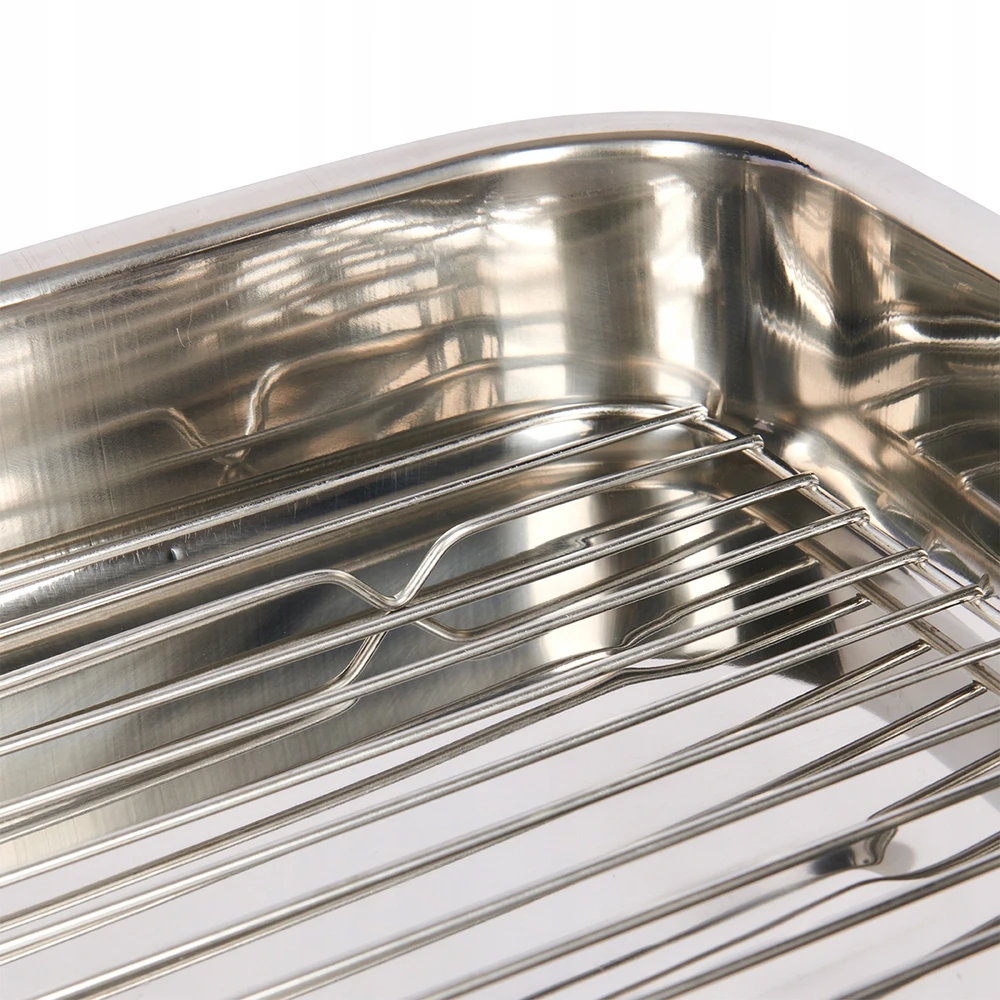 Kitchen Craft kepimo keptuvė 43 × 31 × 7 inox lazanijos padėklas