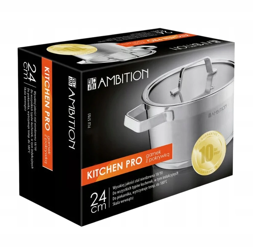 Kitchen Pro plieno puodas 24 cm AMBITION 31023