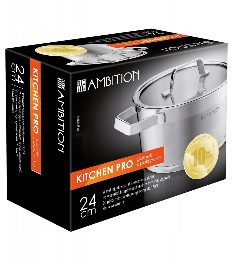 Kitchen Pro plieno puodas 24 cm AMBITION 31023