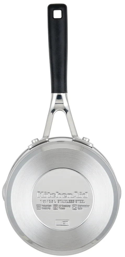 KitchenAid Classic puodas mažas 16 cm 1,5 l nerūdijančio plieno indukcinis puodas