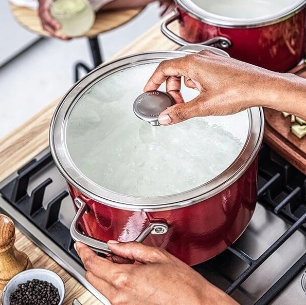 KitchenAid Emalio puodas 20cm 3,7l emaliuotas dangteliu indukcinėmis dujomis