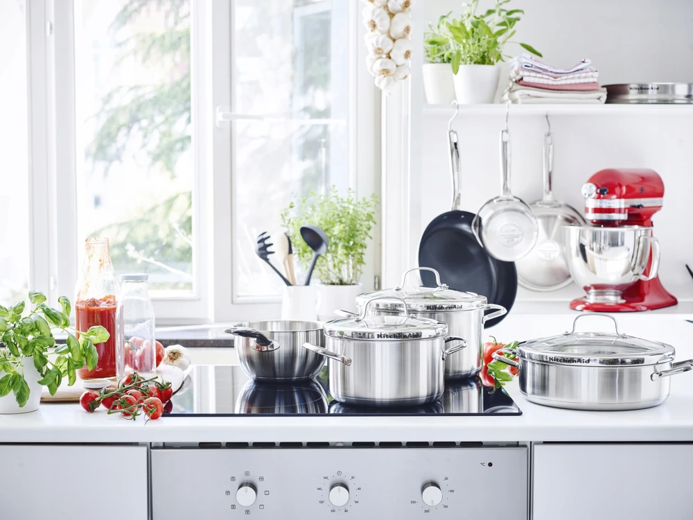 KitchenAid Proline plieno puodas 24cm 8l su dangteliu sriuboms virti