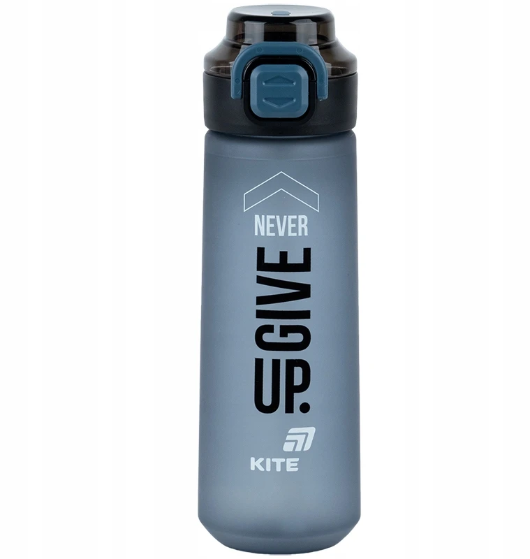 Kite 760ml sportinis buteliukas su šiaudeliu, pilkas