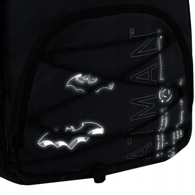 Kite Batman kuprinė paaugliams, pilka, šviečianti, 9-12 m.