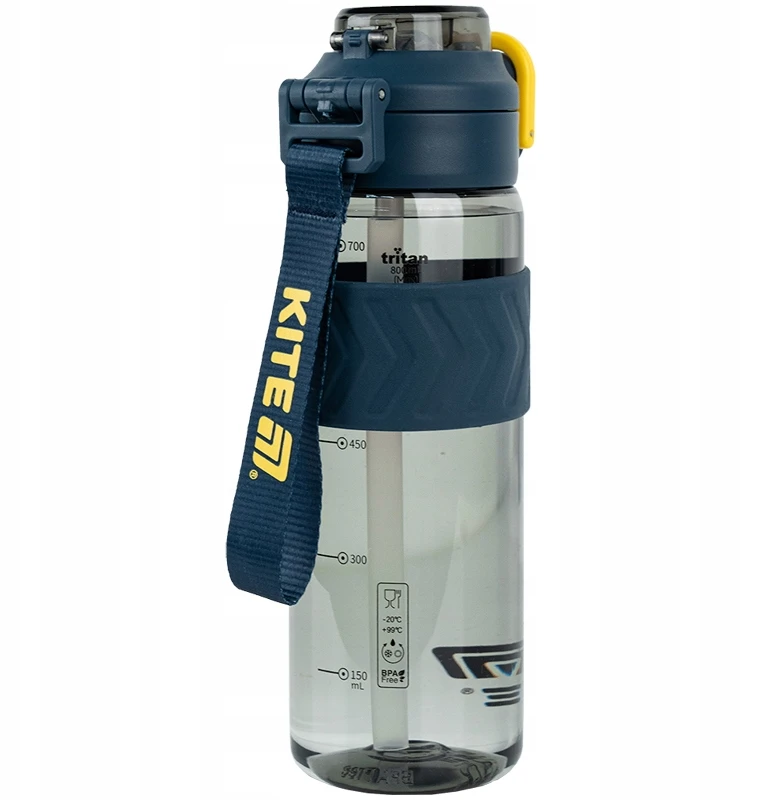 Kite Bidonas vandeniui su snapeliu, 800 ml, sportui ir mokyklai