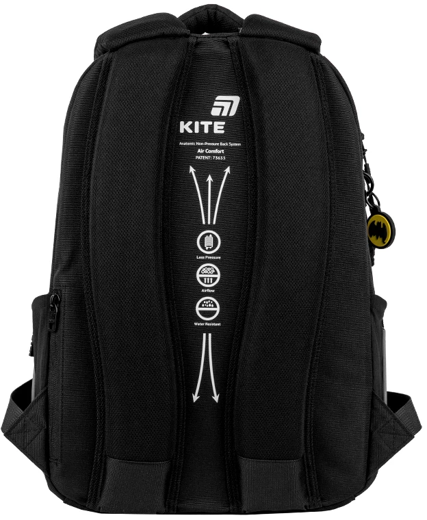 Kite kuprinė berniukams 9-12 m. juoda su Batman simboliu