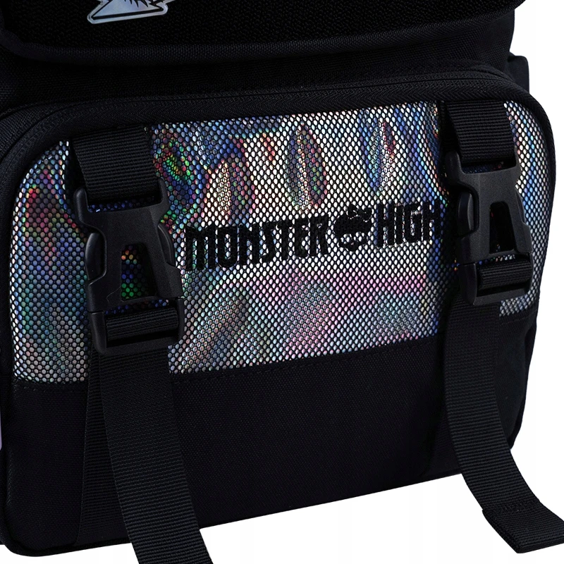 Kite Kuprinė mergaitėms Monster High, 3-6 klasei, juoda