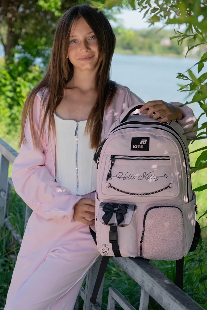 Kite Mergaičių kuprinė Hello Kitty 17l, rožinė, mokyklai, paaugliams