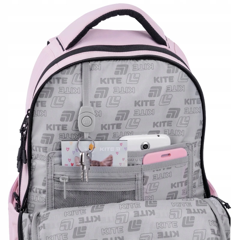 Kite Mergaičių kuprinė Hello Kitty 17l, rožinė, mokyklai, paaugliams