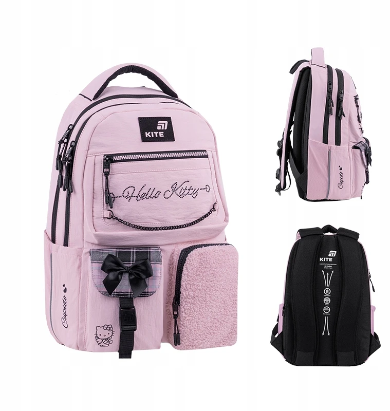 Kite Mergaičių kuprinė Hello Kitty 17l, rožinė, mokyklai, paaugliams