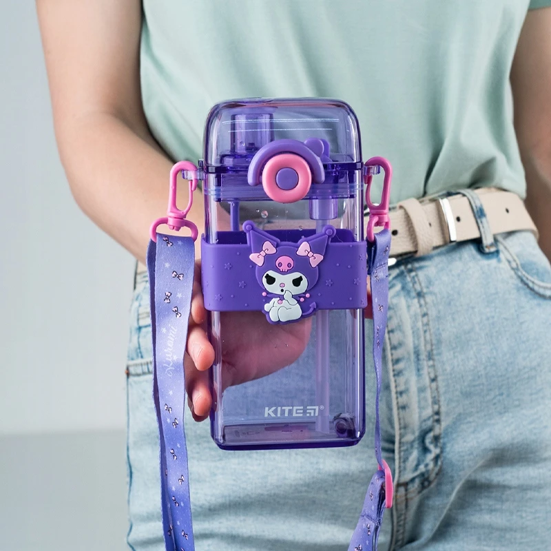 Kite Vandens buteliukas vaikams su Kuromi dizainu, 500 ml, violetinis