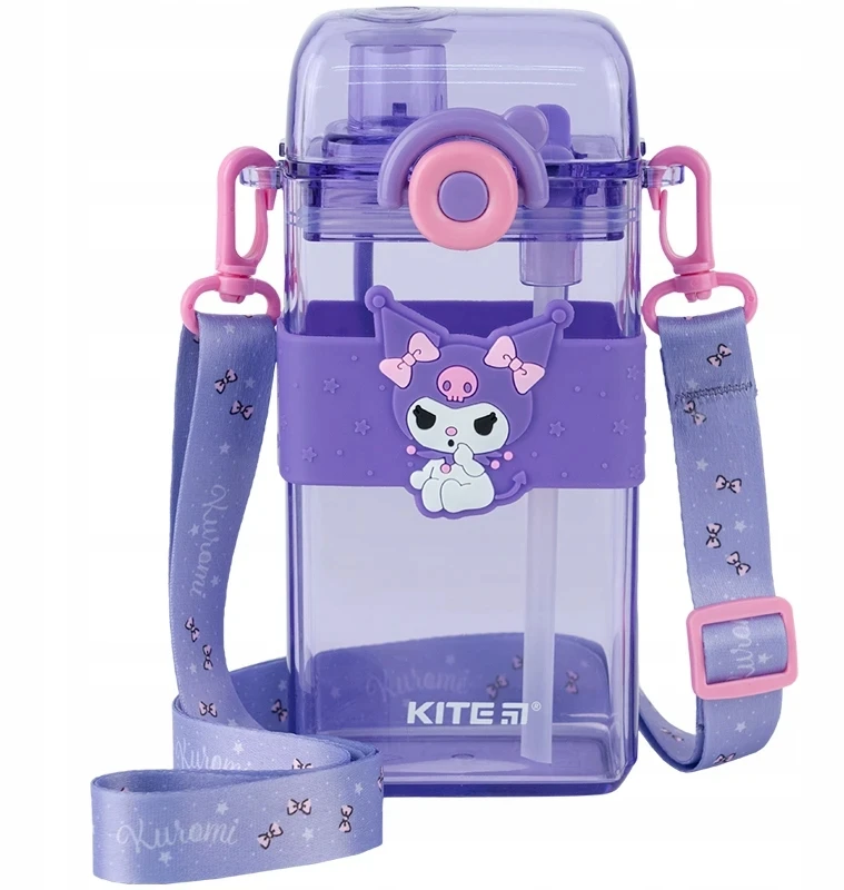 Kite Vandens buteliukas vaikams su Kuromi dizainu, 500 ml, violetinis