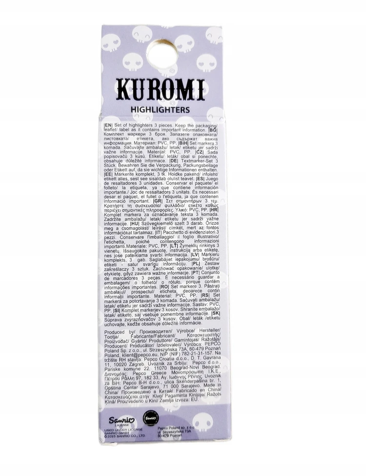 Kite ZAKREŚLACZE DLA DZIECI MAZAKI KOLOROWE KUROMI