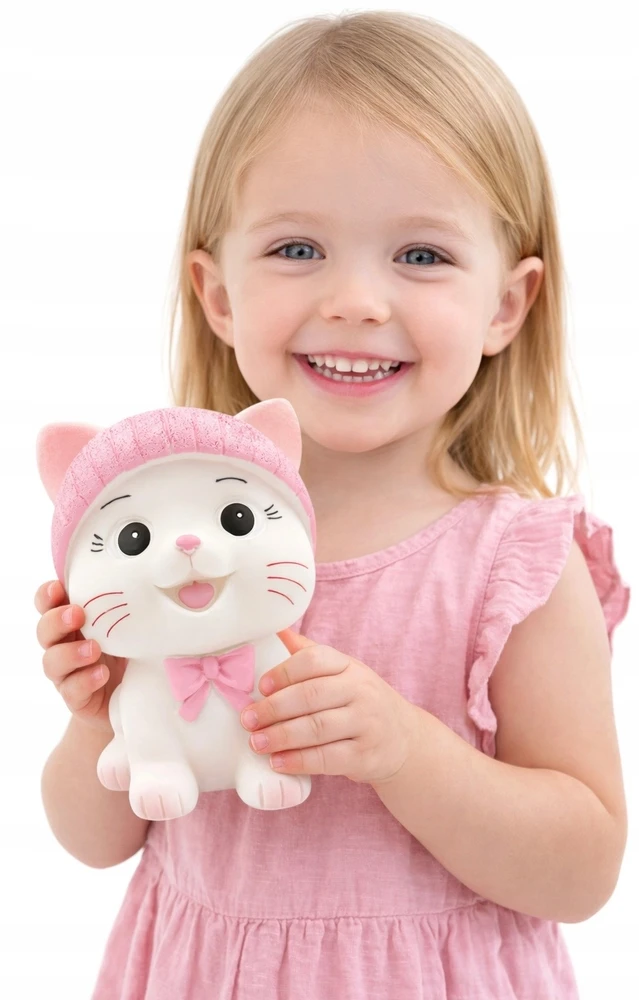 Kitty taupyklė, kačiuko formos taupyklė, didelė vaikiška kiaulytė, katė 01