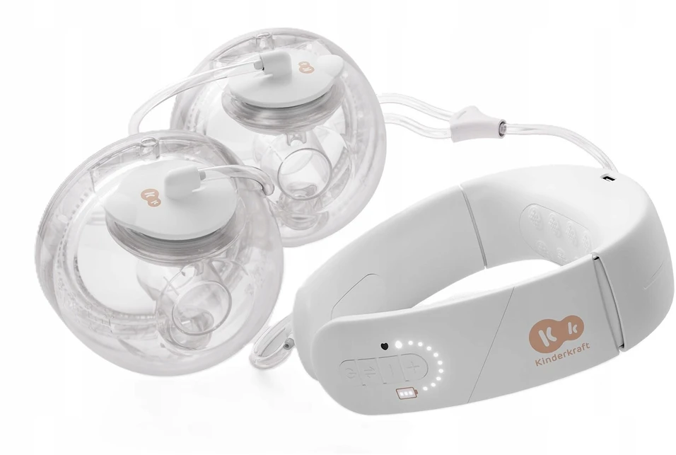 kk Kinderkraft Kinderkraft GentleNest dvigubas elektrinis laktatorius su šildymu, USB-C, KEGENE00GLD0000