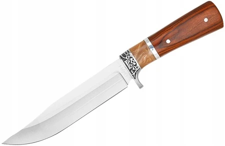 Klasikinis BSH Adventure Dagger medžioklės peilis, 420 plieno, su diržo apvalkalu
