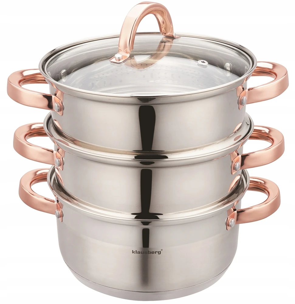 Klausberg Puodas Garinimo puodas 4 guobos, 20 cm, 3,1 l kb-7729