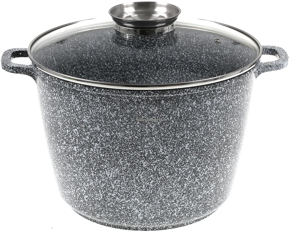 Puodas Puodas su dangčiu, aliuminis, pilkas marmuras, skersmuo 24 cm, 6,2 l, Klausberg