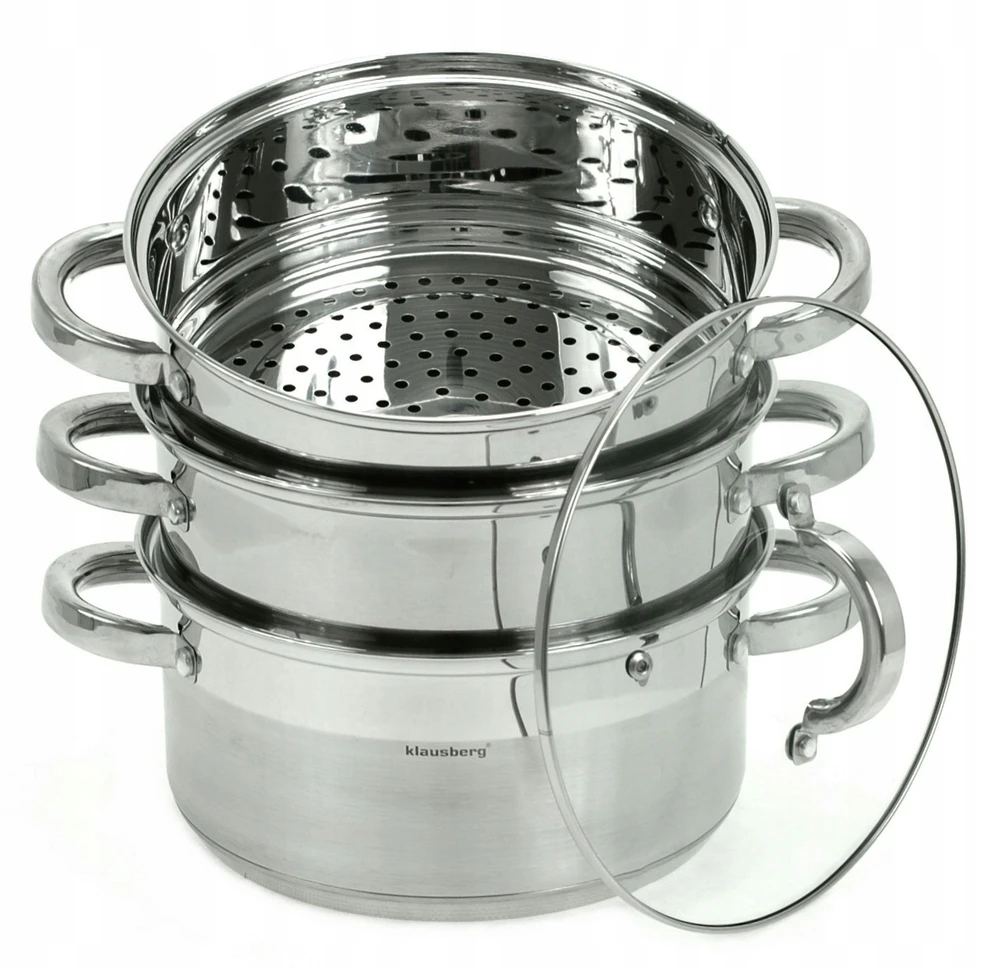 Klausberg GARO PUODŲ rinkinys, 22 cm. GARO PUODAS 4 L DUJŲ INDUKCIJA